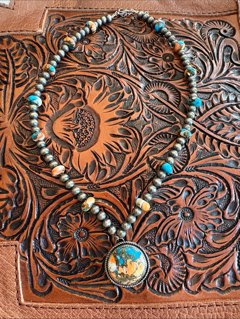 Authentic Navajo pearl lariat